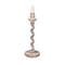 Hello Honey® 12.5" Whitewashed Tall Wood Taper Candleholder